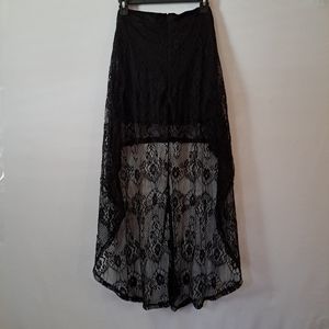 Forever 21 Black High Low Skirt